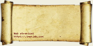 Jefimija Grujović vizit kartica